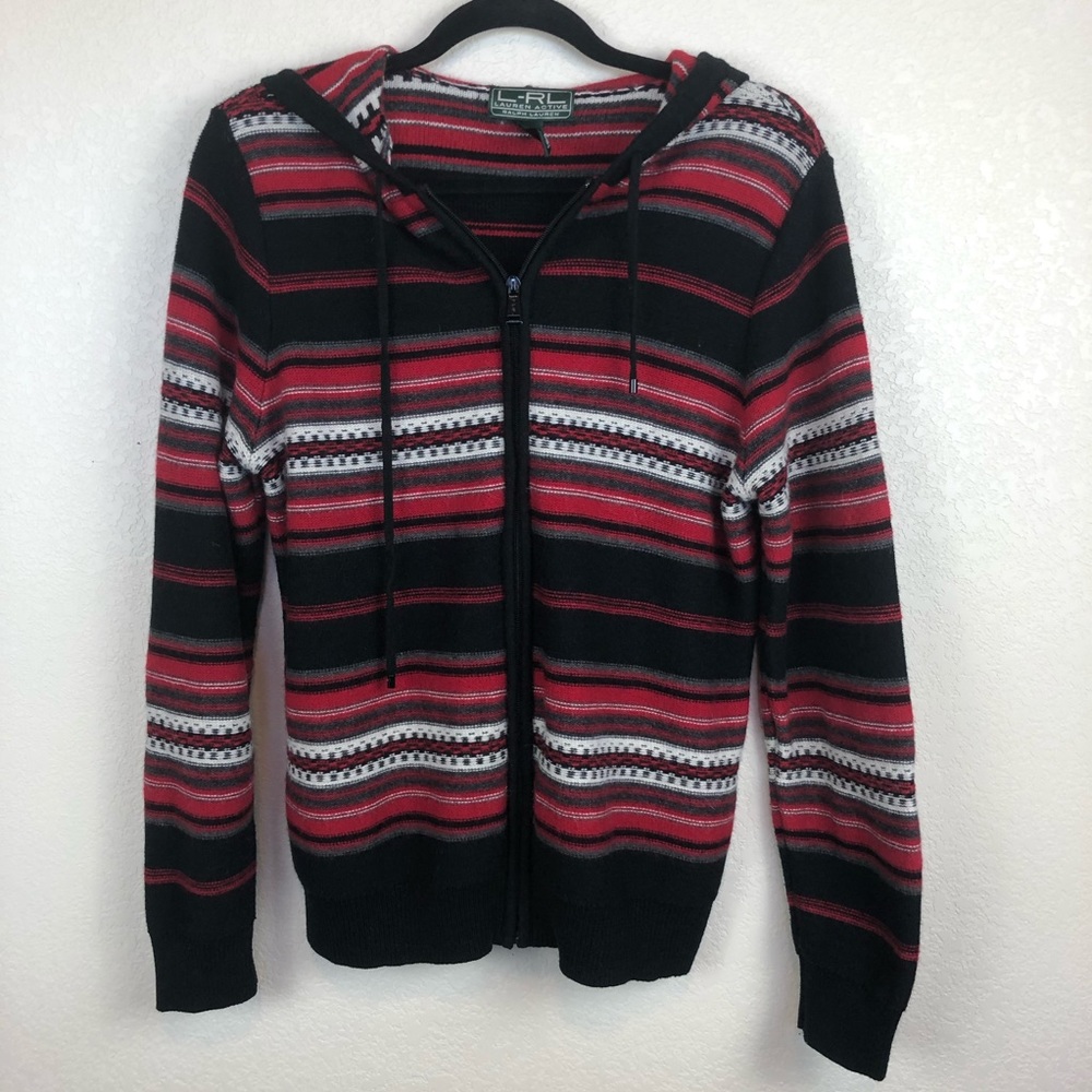 L-RL Lauren Active | Zip Front Sweater